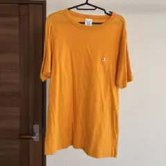 Champion Tシャツ オレンジ系イエロー L