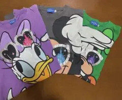 東京ディズニーリゾートTシャツ3点セット（ミッキー、デイジー、グーフィー）