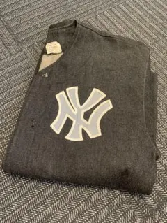 80s New York Yankees ベースボール デニムシャツ USA製のサムネイル