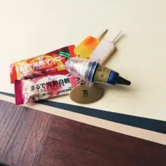 【ガチャ】セブンプレミアムアイス ミニチュアチャーム バニラ 白桃 マンゴー