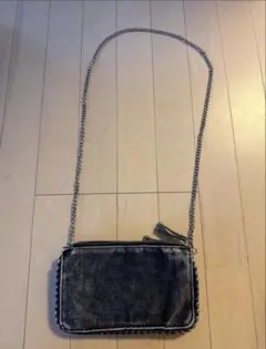 【最大値下げ中】ZARA デニム チェーン ショルダーバッグ