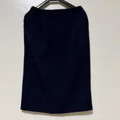 ネイビー 膝丈スカート M