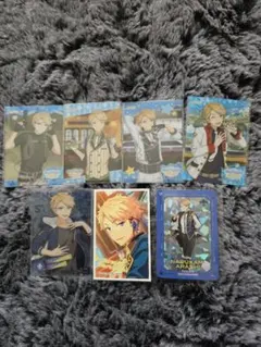 あんスタ ‎Knights 鳴上嵐 クリアカードステッカーシールメタリックカード