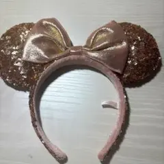 ディズニーランド　ミニー　スパンコールカチューシャ