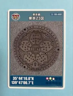 美品 マンホールカード 第29弾 東京都 東京23区 江戸川区 Q101 001