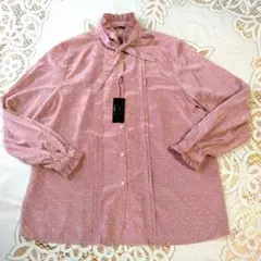 最終価格　昭和レトロ　日本製　フリル　ボウタイブラウス