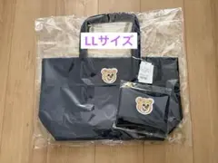 【新品未使用】フェイラー オールドテディワッペントート ネイビー LL ポーチ