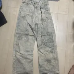 ZARA ケミカルウォッシュ デニムパンツのサムネイル