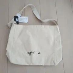 アニエスベー　ボヤージュ　キャンバス　トートバッグ　白