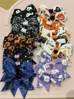 2個セット ハロウィン ヘアクリップ リボンモチーフ キッズ ベビー