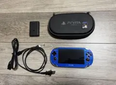 PS Vita 本体 青色 充電器付　おまけ付き