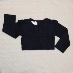 （194）新品♧女の子♧ フォーマル 長袖 黒 ボレロ 子供 夏 薄手120cm