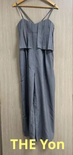 THE Yon プリーツデザインキャミサロペット