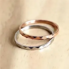 ペアリング カットリング ステンレスリング ステンレス指輪 ピンキーリング