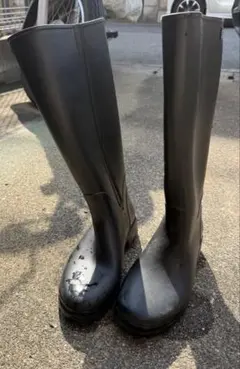 avv　ロングレインブーツ　長靴　黒色　Mサイズ