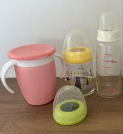 トレーニングコップ、哺乳瓶セット