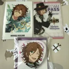 あんスタ　三毛縞斑　ぱしゃっつ　クリアカード　スタフォニハート缶バッジ