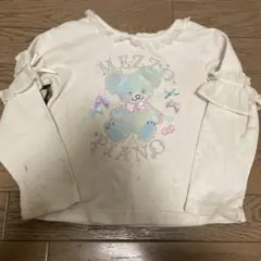 mezzo piano くま刺繍トレーナー 110 難あり