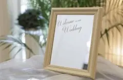 結婚式　ウェルカムスペース　ミラー　卓上