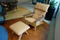 【飛騨高山ショールーム/本店】柏木工 イージーチェア 本革 レザー （チェア）