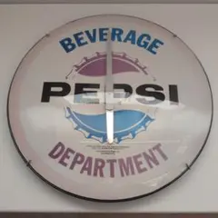 【ジャンク品】PEPSI BEVERAGE DEPARTMENT 掛時計