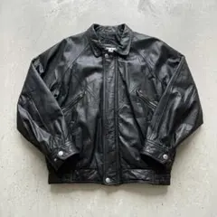 80’s〜Black cow leather blouson 本革 ヴィンテージのサムネイル