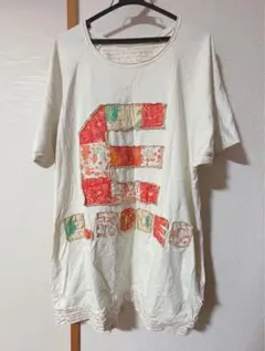 エルロデオ　ホワイト パッチワーク Tシャツのサムネイル