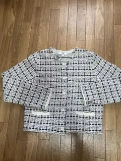 UNIQLO チェック柄 ボタン付きジャケット