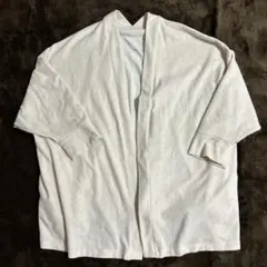 GU ガウン　カーディガン L アイボリー　フワフワ　起毛　スフレ　冬　ジーユー