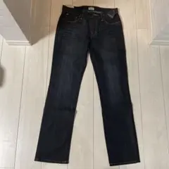 ダークブルー ストレートデニム 76/78