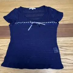 nanette lepore ナネットレポーカットソー　リボン使い　Mサイズ