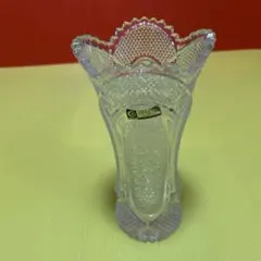 未使用 カメイガラス 花瓶 インテリア アンティーク 昭和レトロ 当時