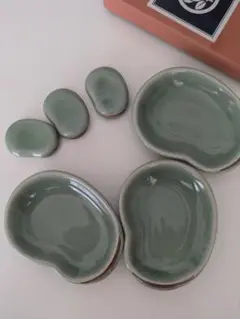 ★未使用★ たち吉　そら豆　箸置き＆豆皿　2セット ☆未使用☆ たち吉 そら豆 箸置き＆豆皿 2セット 2025年最新】たち吉