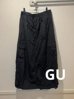 GU テックカーゴロングスカート ブラック　XL