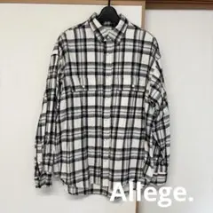Allege. フランネルチェックシャツ