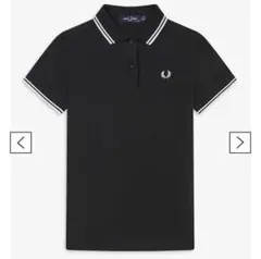 FREDPERRY フレッドペリー ポロシャツ uk12 黒白G3600