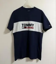 TOMMY JEANS ネイビー/ホワイト Tシャツ M