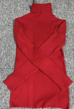 レディース ニット 赤 サイズXS