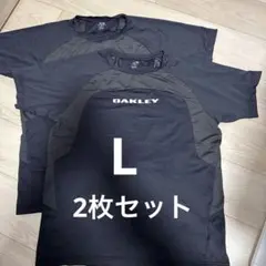 OAKLEY ラグランスリーブ Tシャツ 2枚セット ブラック