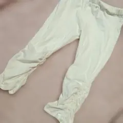 マザウェイズスカート下に裾くしゅリボンホワイトレギンス パンツ