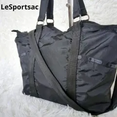 美品✨️レスポートサック ショルダー 2way オールブラック　ナイロン　黒