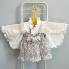 ハンドメイド　レース袴/ベビードレス/セレモニードレス/百日祝い/出産祝い