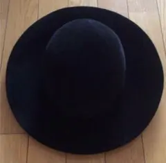 UNUSED アンユーズド ラビットファーハット 帽子 1 BLACK アンユーズド Unused ラビット ファー ブラック ハット つば広帽子