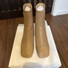 ショートブーツ 本革 23.5