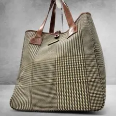 POLO RALPH LAUREN チェック柄 トートバッグ PVC レザー