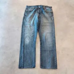 リーバイス501 Levis W36 ブルーデニム 青 ヒゲ 古着 18161