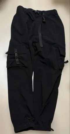 Danke shon ブラックナイロンカーゴパンツ　Mのサムネイル