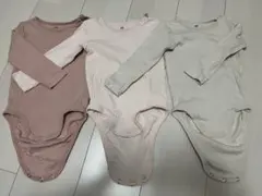 H&M オーガニックコットンロンパース 3色セット