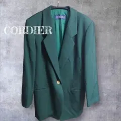 美品✨️コルディア　アウター　ジャケット　日本製　昭和レトロ　グリーン
