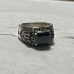 本日取り下げます！！Justin Davis クラウン オニキス リング 925のサムネイル